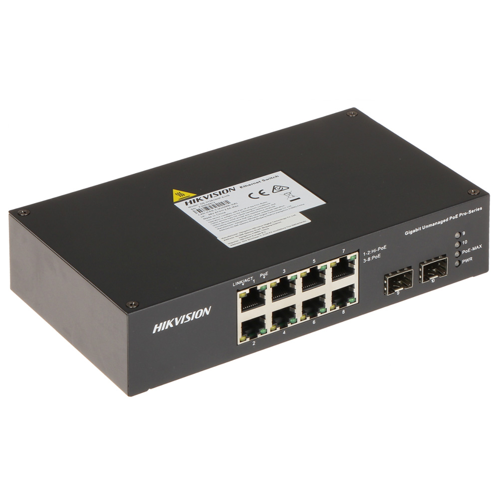 Hikvision DS-3T0510HP-E/HS – Standardni PoE svičevi