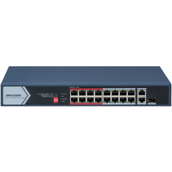 Hikvision DS-3E0318P-E/M(C) – Standardni PoE svičevi