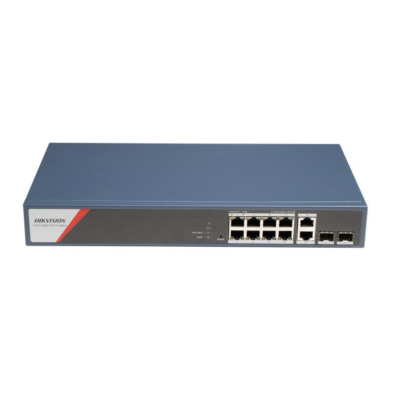 Hikvision DS-3E1512HP-SI-8P2T2F – Web-Smart PoE svičevi