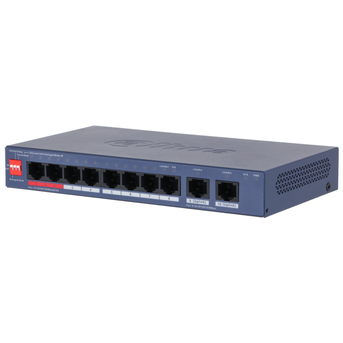 Dahua CS4010-8GT-110-V2 – Upravljivi PoE svičevi