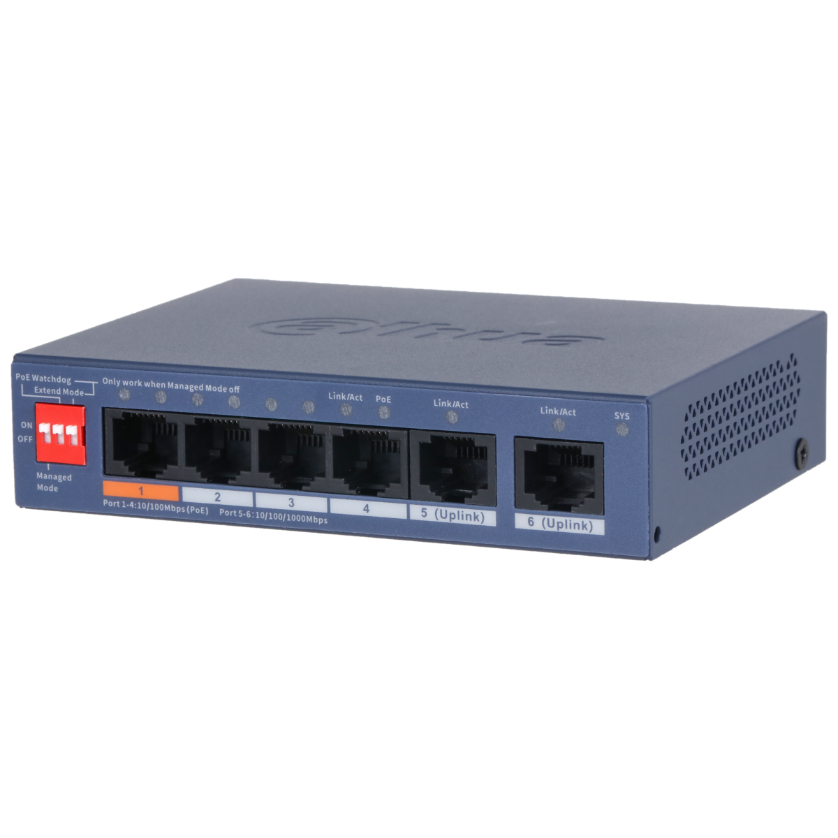 Dahua CS4006-4ET2GT-60 – Upravljivi PoE svičevi